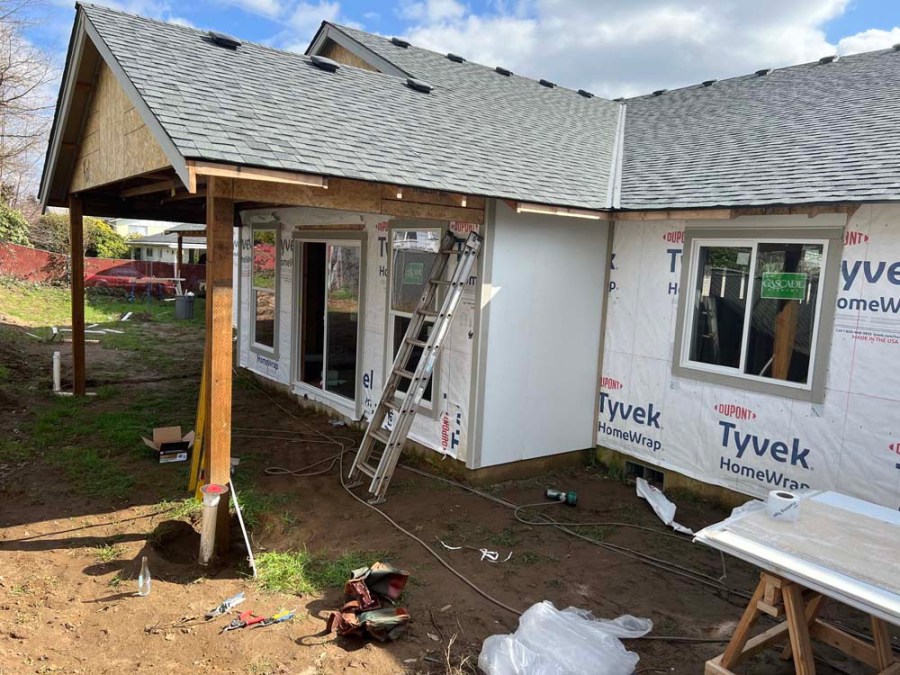 Heather’s House Construction Update: Framing Complete, Roof On, and Siding Up!