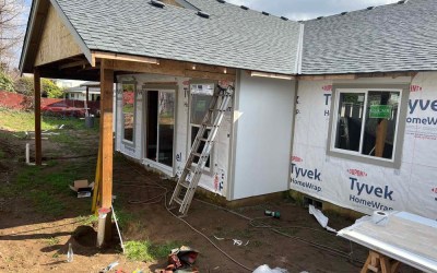 Heather’s House Construction Update: Framing Complete, Roof On, and Siding Up!